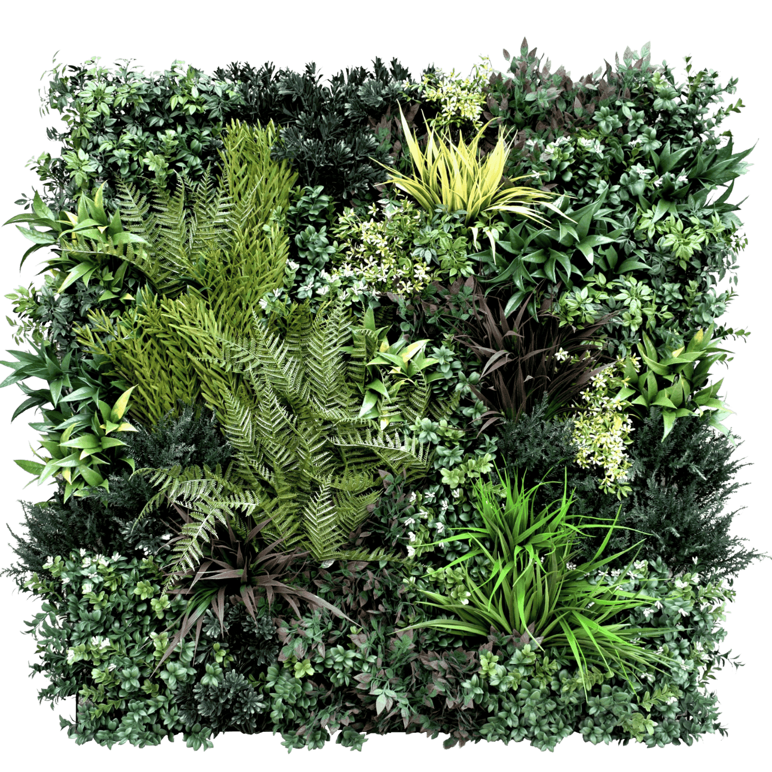 Jardín Vertical Artificial Jungle 100 x 100 cm